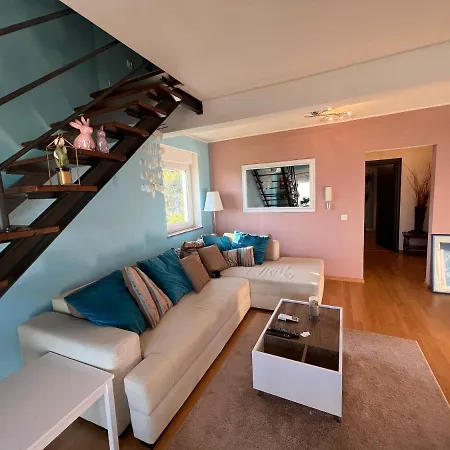 דירה Panoramic Sea View And Pool Opatija